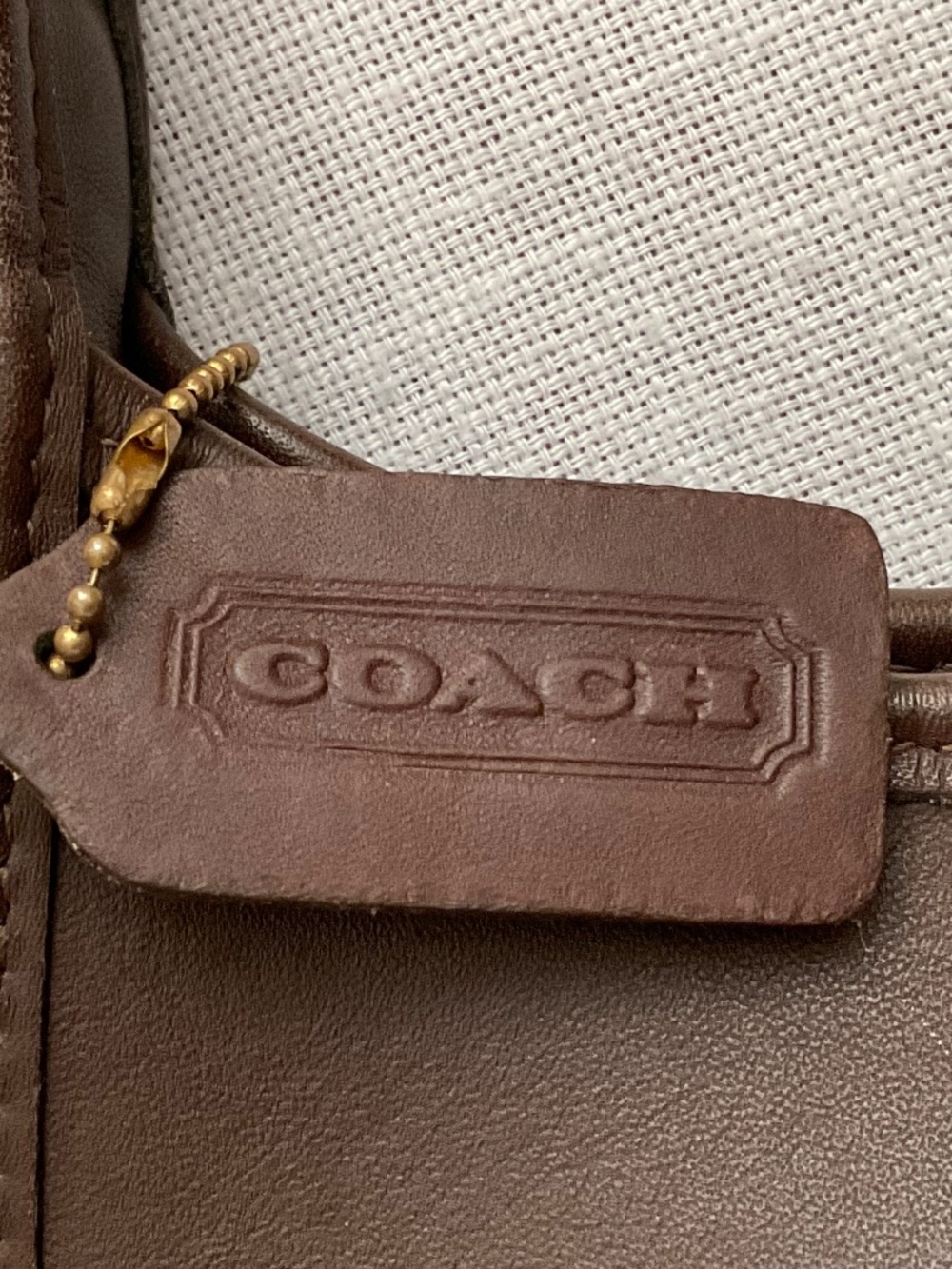 Coach Vintage JOG-9027 Mini Ergo Hobo Satchel Brown Leather Bag Made in USA - Picture 12 of 16